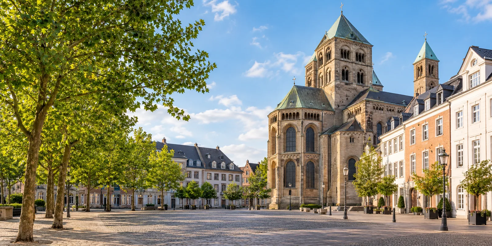 Quirinus-Münster und Altstadt in Neuss